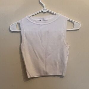 Zara White Tank Top